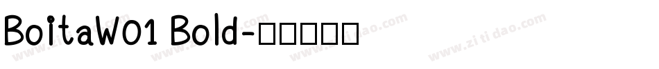 BoitaW01 Bold字体转换